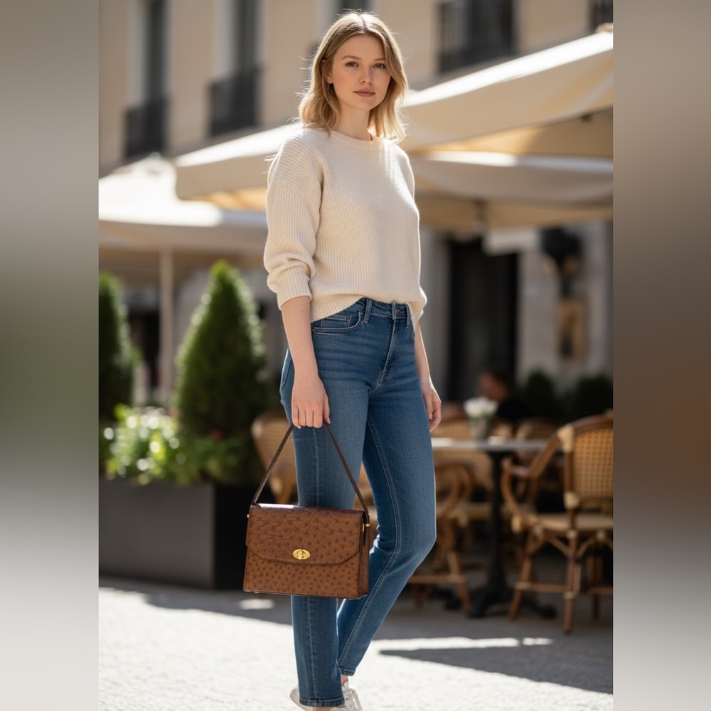 Vintage Rare Celine Ostrich Bag